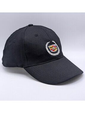 Cadillac Escalade Logo Baseball Hat Cap Black Adjustable Strap Back CTS Seville